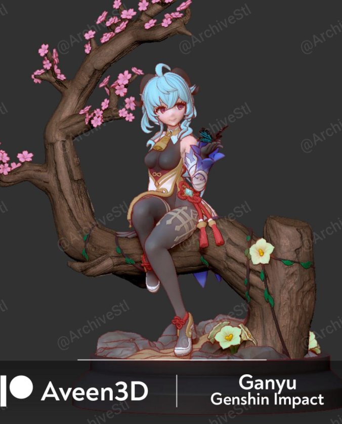 原神 甘雨 3D打印模型图纸